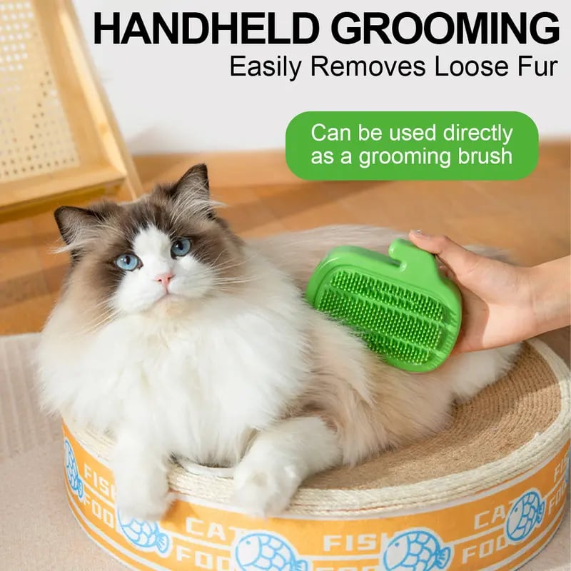 🐱3-in-1 Soft Plastic Cat Corner Groomer with Catnip，49% OFF!⚡