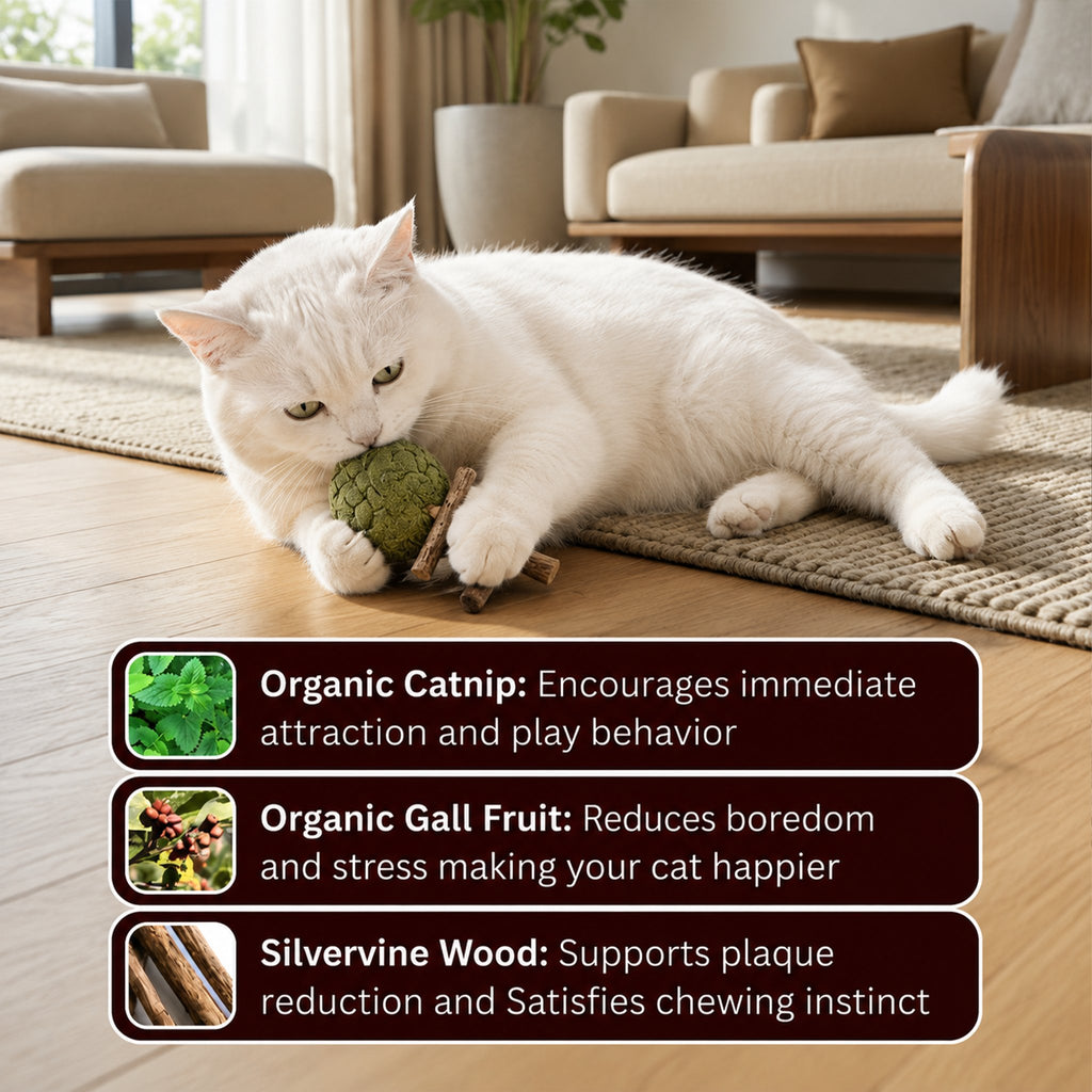 🐱Catnip & Silvervine Chew，49% OFF!⚡