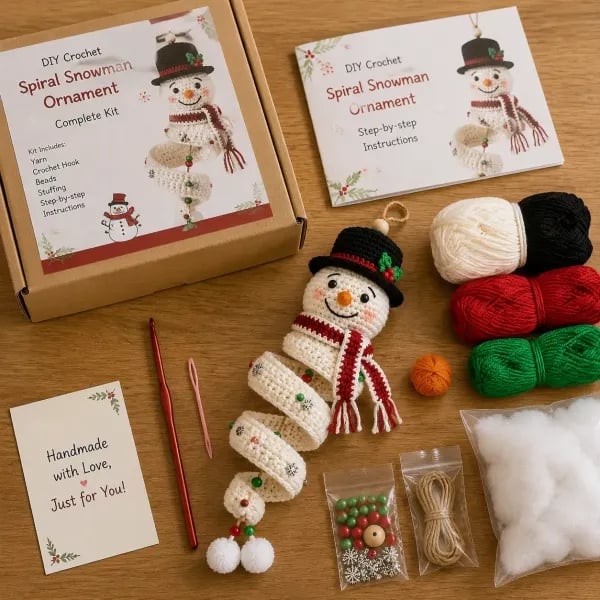 Spiral Snowman & Santa DIY Kit