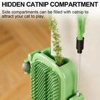 🐱3-in-1 Soft Plastic Cat Corner Groomer with Catnip，49% OFF!⚡