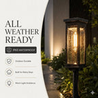 Solar Garden Path Lights with Warm &Cool White Options