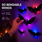 Halloween LED Wall Decal Night Lights (Bat, Spider, and Ghost Designs)