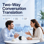 🔥LAST DAY 49% OFF🔥AI Language Translator Device – Real-Time Two-Way Voice Translator with Multi-Language Support