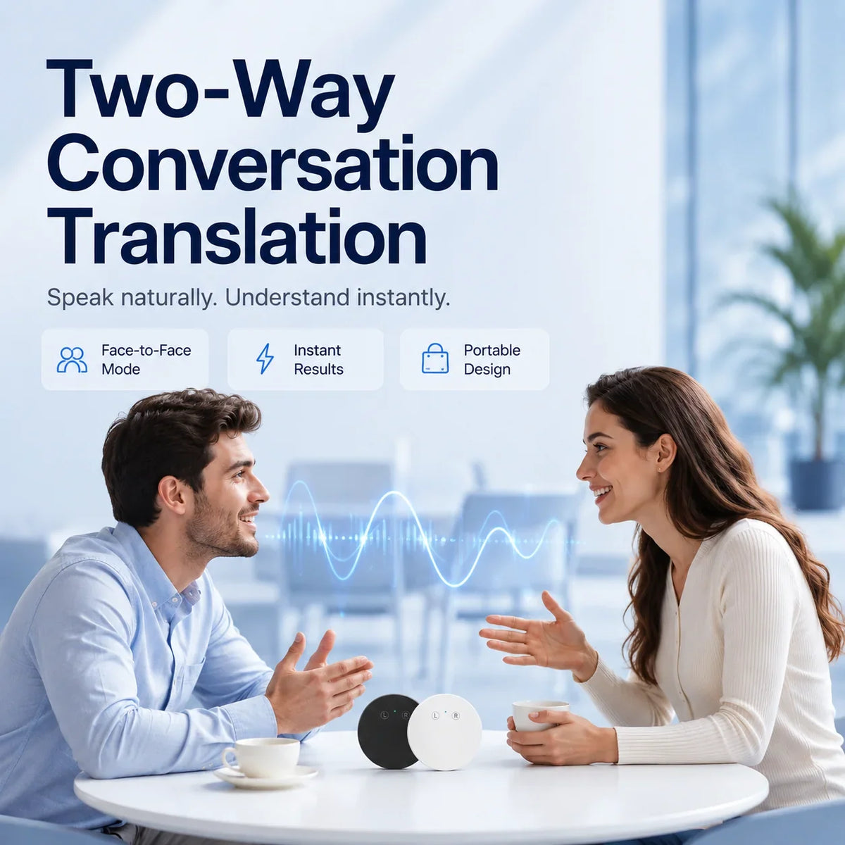 🔥LAST DAY 49% OFF🔥AI Language Translator Device – Real-Time Two-Way Voice Translator with Multi-Language Support