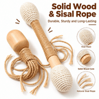 Large Sisal Catnip Kicker Toy – Solid Wood Core，49% OFF!⚡