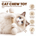 Large Sisal Catnip Kicker Toy – Solid Wood Core，49% OFF!⚡