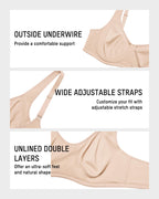 Full Coverage Unlined Underwire Bra