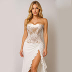Lace Up Corset Bustier Top