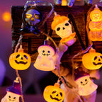 Halloween LED String Lights: Pumpkin and Skull Decorative Lights