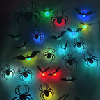 Halloween LED Wall Decal Night Lights (Bat, Spider, and Ghost Designs)