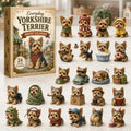 💥✨Yorkshire Terrier 2D Advent Calendar – 24 Unique Yorkie Acrylic Ornaments & Daily Christmas Surprises