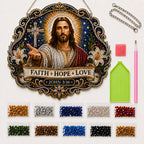 ✝️✨Jesus Diamond Art Hanging Ornament Kit
