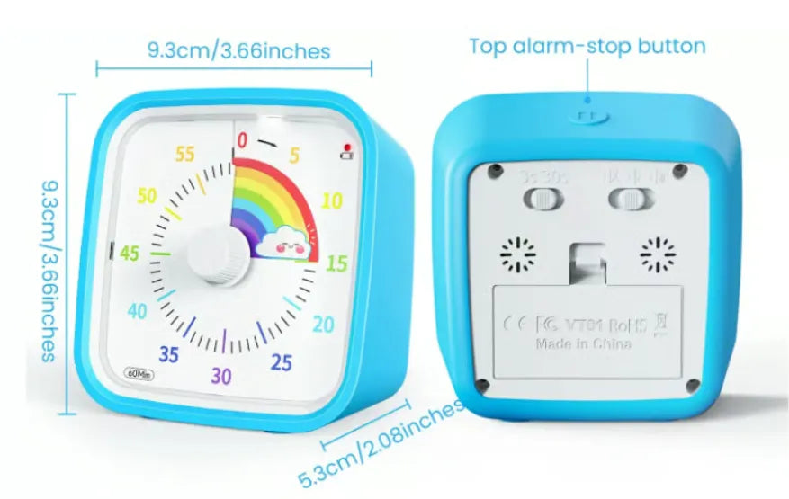 ⏰🌈Visual Timer with Protective Case
