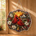 ✨Beginner-Friendly-🐦Cardinals & Sunrise Diamond Art Hanging Ornament Kit