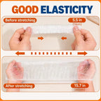 100Pcs Medium Reusable Elastic Plastic Bowl Covers - Kitchen Bread Proofing,