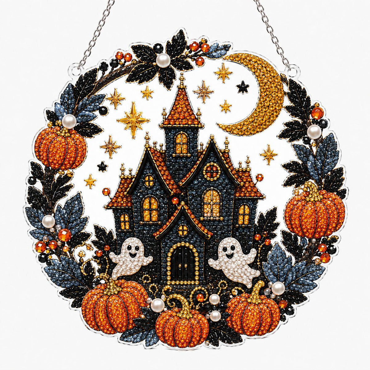 🔥 Last Day 49% OFF – 👻✨ DIY Spooky Hanging Ornament Kit | Cute Handmade Decor for Holidays, Parties & Home Displays