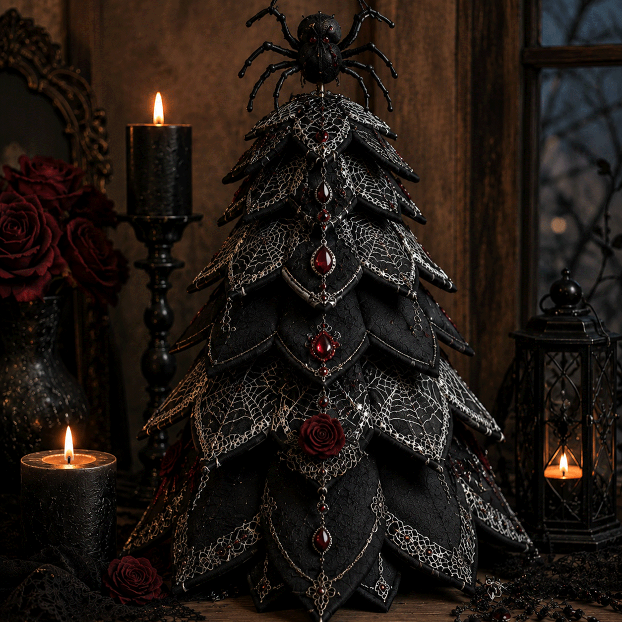 DIY Halloween Cat Quilted Fabric Tree Kit
