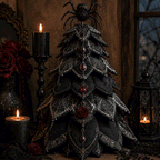 Spiderweb Gothic - DIY Halloween Theme Quilted Fabric Tree Kit