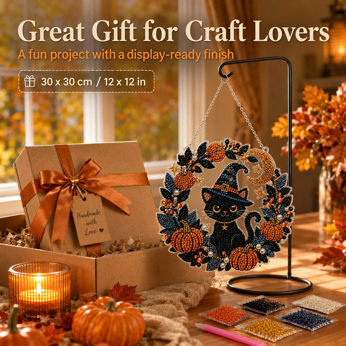 🔥 Last Day 49% OFF – 👻✨ DIY Spooky Hanging Ornament Kit | Cute Handmade Decor for Holidays, Parties & Home Displays