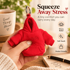 🎁Last Day 49% OFF🔥A Little Squeeze of Calm: Mini Hoodie Stress Ball Keychain 🧸🔑