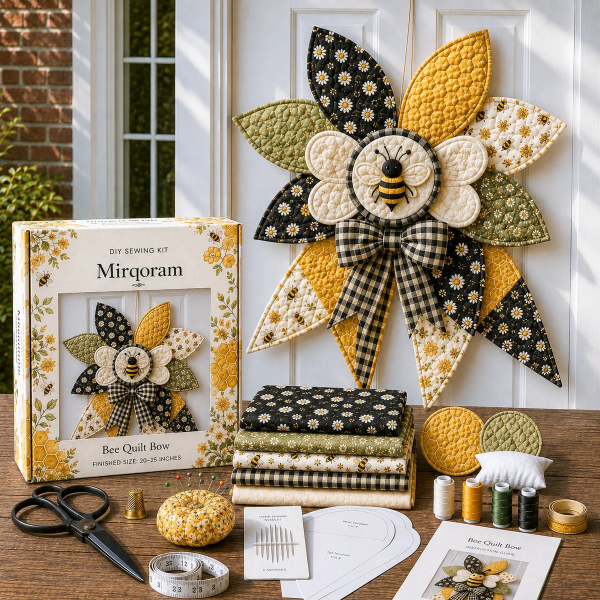 Mermaid - Handmade Quilted Door Bow DIY Sewing Kit