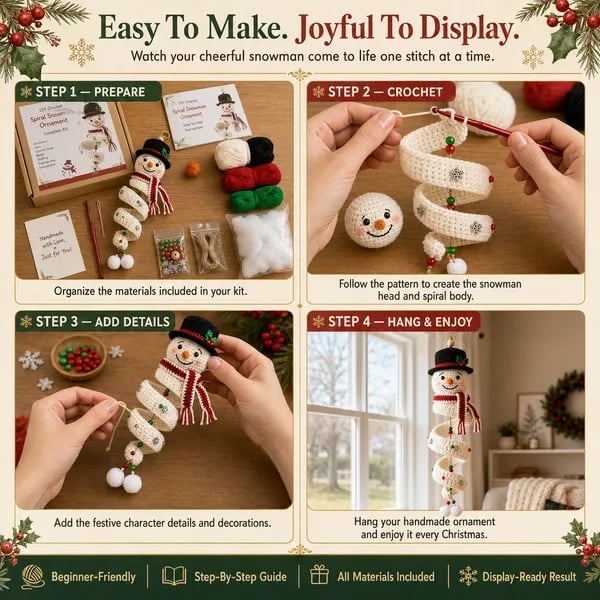 Spiral Snowman & Santa DIY Kit