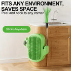 🐱3-in-1 Soft Plastic Cat Corner Groomer with Catnip，49% OFF!⚡