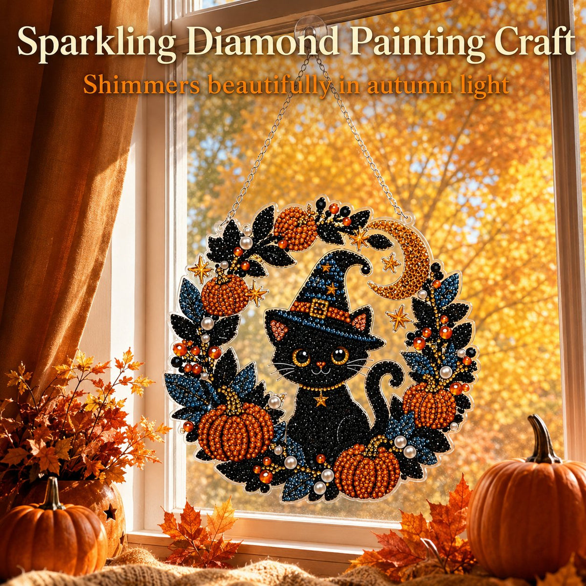 🔥 Last Day 49% OFF – 👻✨ DIY Spooky Hanging Ornament Kit | Cute Handmade Decor for Holidays, Parties & Home Displays