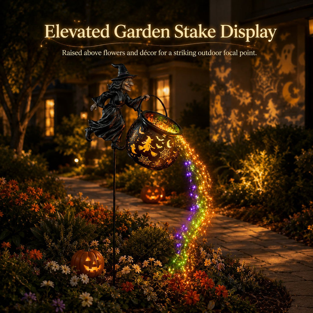 Halloween Witch Cauldron Garden Light🧙‍♀️