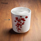 Heart-Shaped Color Changing Ceramic Mug