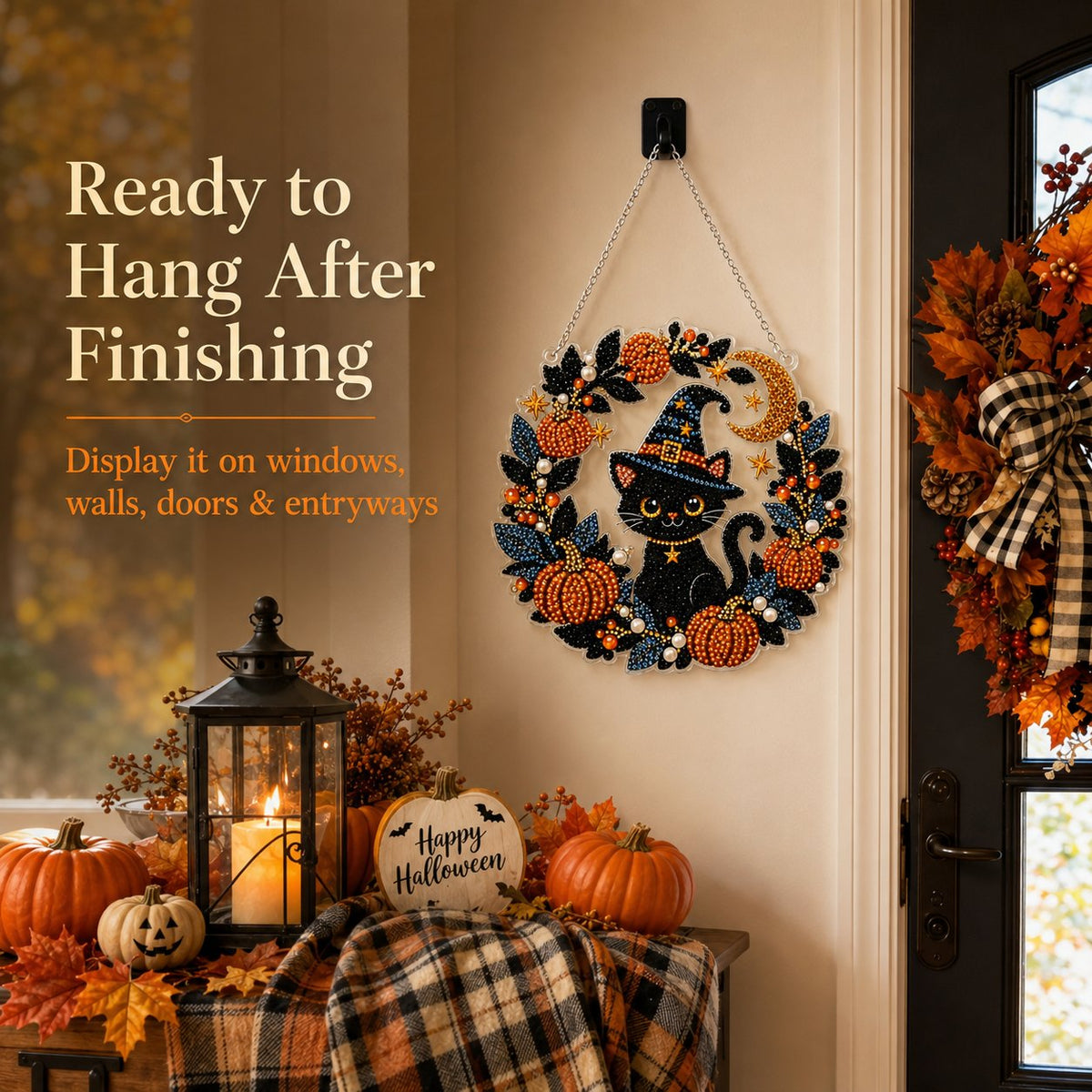 🔥 Last Day 49% OFF – 👻✨ DIY Spooky Hanging Ornament Kit | Cute Handmade Decor for Holidays, Parties & Home Displays