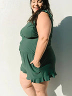 Swim Romper Built-in Bra