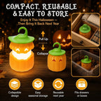 Halloween Pull-Up Light-Up Lantern CollectionGhost Pumpkin Skeleton