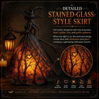Halloween Witch Lamp Tabletop Decoration