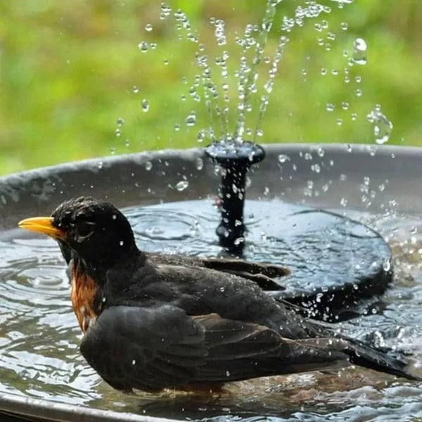 🔥Hot Sales 55% OFF🔥Solar Fountain, Solar Powered Bird Bath Fountain Pump with 4 Nozzles 1.4W Solar Panel Kit Water Pump, Outdoor Watering Submersible Pump for Pond, Pool, Garden, Fish Tank