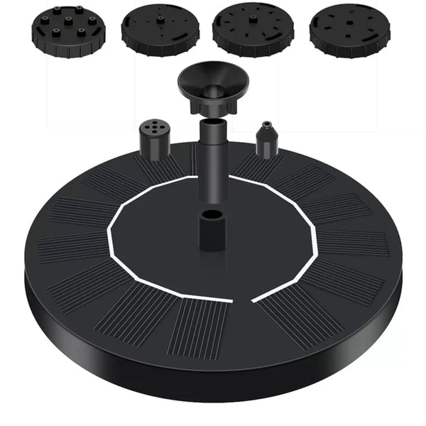 🔥Hot Sales 55% OFF🔥Solar Fountain, Solar Powered Bird Bath Fountain Pump with 4 Nozzles 1.4W Solar Panel Kit Water Pump, Outdoor Watering Submersible Pump for Pond, Pool, Garden, Fish Tank