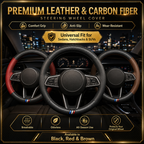 Universal Carbon Fiber Steering Wheel Cover