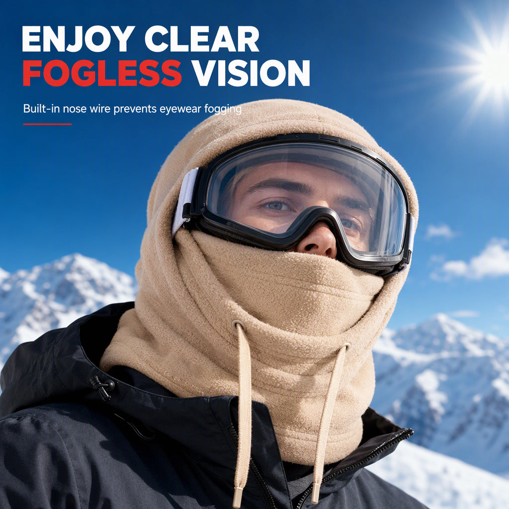 🥳2026 HOT SALE🥳💞50K+ SOLD! 🧣❄️ 49% OFF! 3-in-1 Winter Balaclava – windproof fleece covers head, neck, face & ears. Adjustable fit for skiing, cycling & cold weather! 🛡️💪