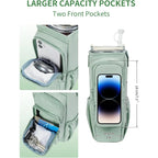 Stay Hydrated Anywhere – Insulated Crossbody Water Bottle Bag with Phone Pocket & Adjustable Strap
